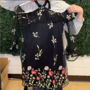 Iris Boutique Mesh Floral Dress